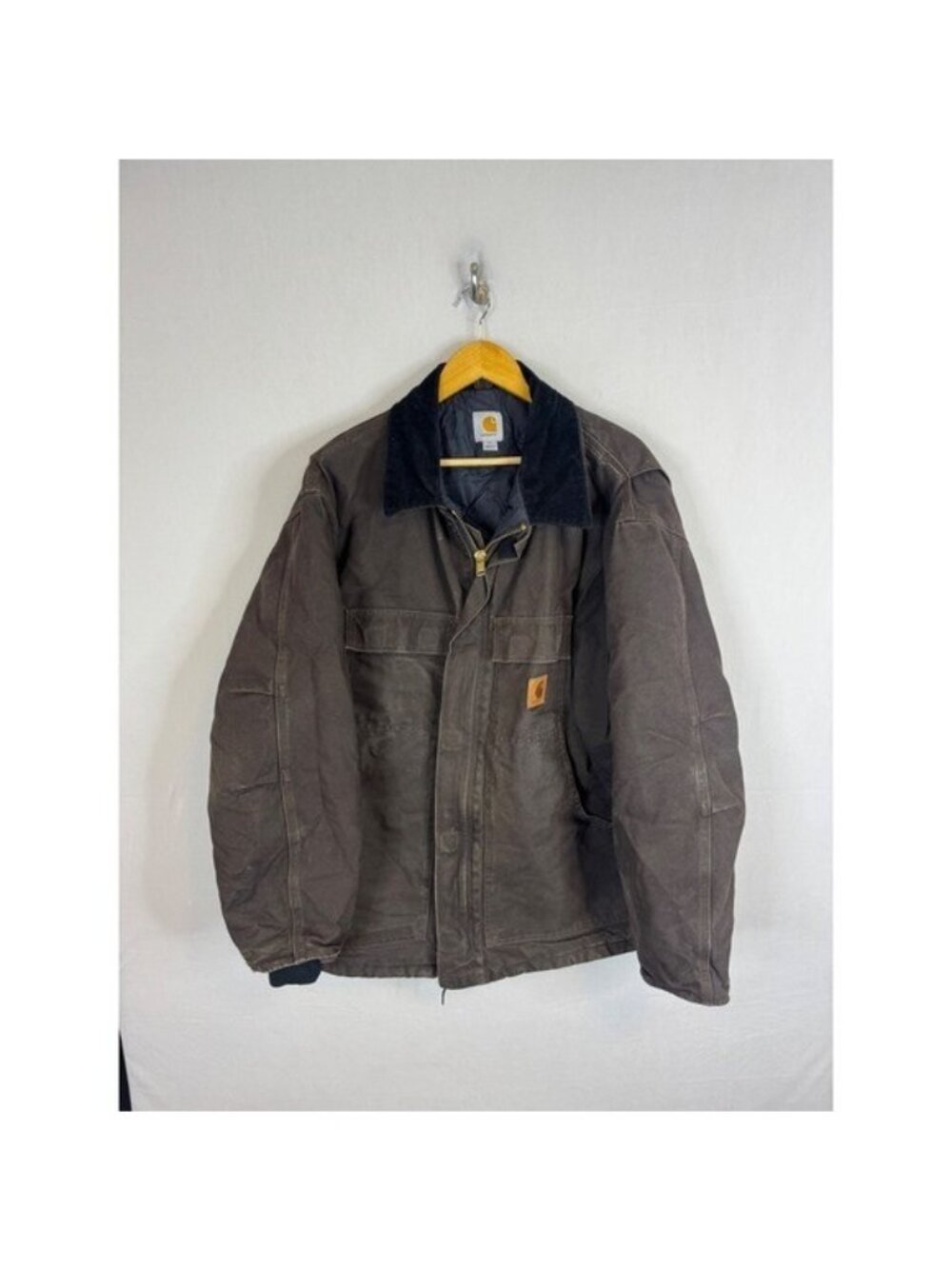 Carhartt C26 DKB Arctic Quilt Lined Sandstone Traditional Coat Dark Brown XL